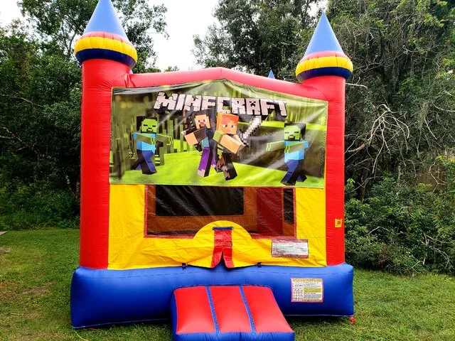 Minecraft Theme Bounce House