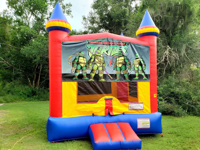 Ninja Turtles Theme Bounce House