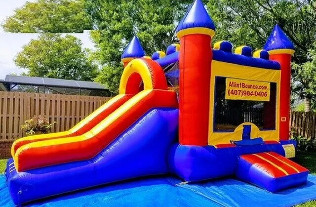 Large Castle (Dry Slide Combo & Basketball Hoop)