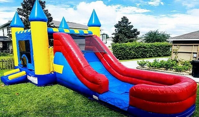XL Castle (Dry Slide Combo with Basketball Hoop)