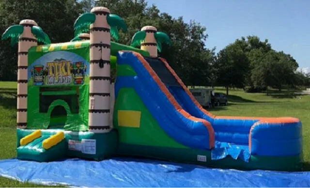 Tiki Tropical Blast (Dry Slide Combo & Basketball Hoop)