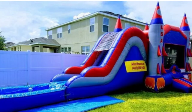Patriotic Rockets (Water Slide Combo with Pool)