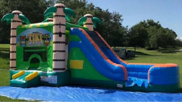 Tiki Tropical Blast (Water Slide Combo with Basketball Hoop)