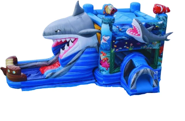 Shark Bounce House with Slide