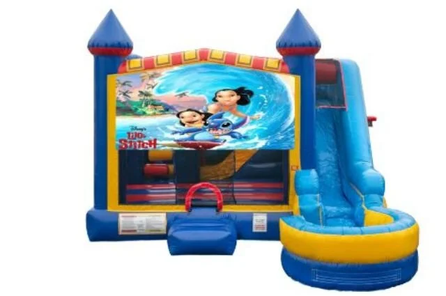 Lilo Stitch Bounce House with Slide