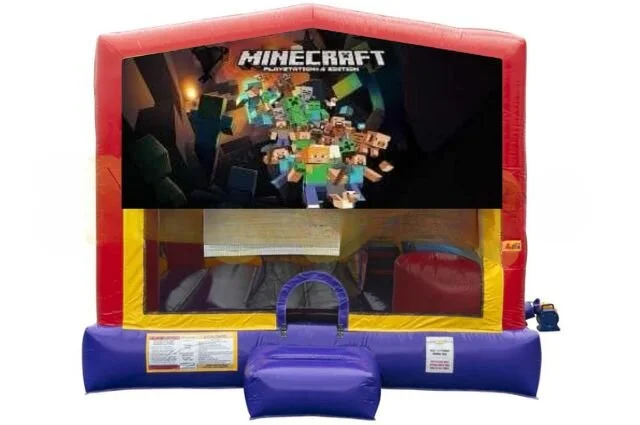 Minecraft bounce house Inside Slide