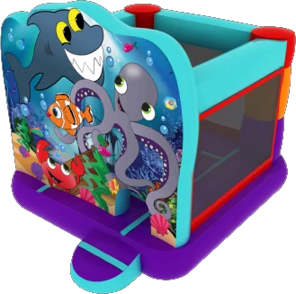 Under the Sea Bounce House Slide Combo