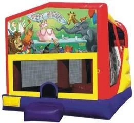 Animal Birthday Party Fun House Inside Slide Hoop