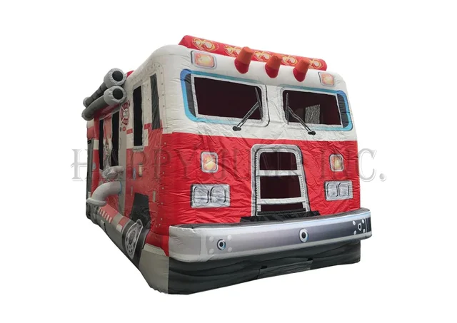 Fire Truck Slide Bounce House