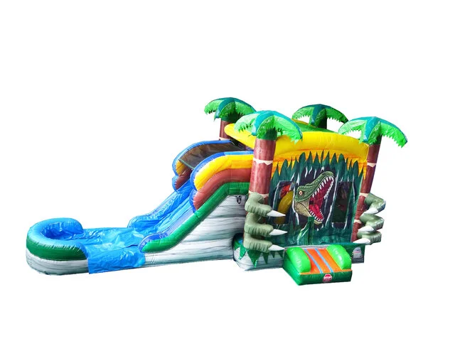 T-Rex Dinosaur Slide Bounce House
