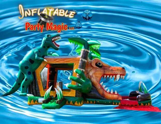 Jurassic Dinosaur Water Slide Combo