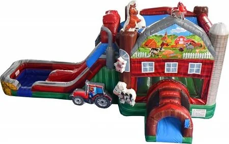 Barnyard Farm Bounce Slide Combo