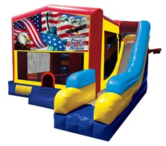 America Land Of The Free Bounce House Combo 7n1