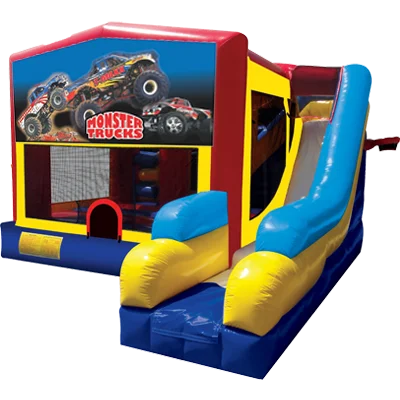 Monster Trucks Bounce House Combo 7n1