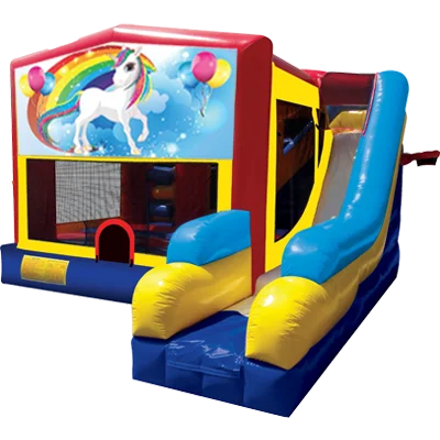 Unicorn Bounce House #1 Combo 7n1
