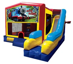 Train Bounce House Combo 7n1