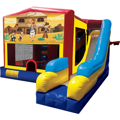 Western Bounce House Combo 7n1