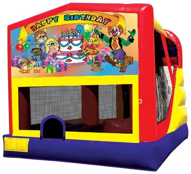 Happy Birthday Bounce House Combo 4n1