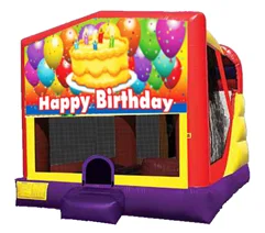 Happy Birthday Banner#2 Bounce House Combo 4n1