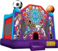 Sports-Themed Combo Bounce House